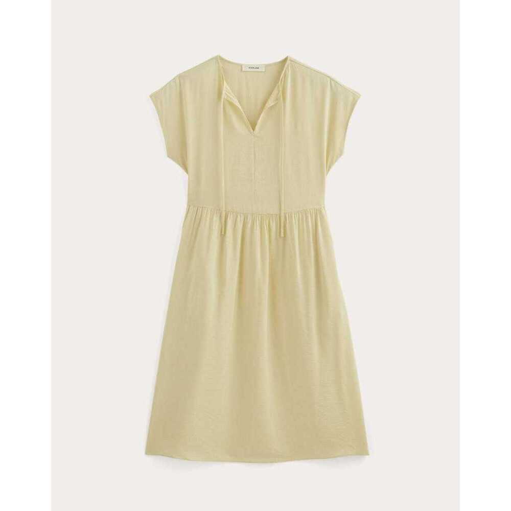 Everlane Women's Midi Dress in SoftLuxe in Banana Crepe, Size Large